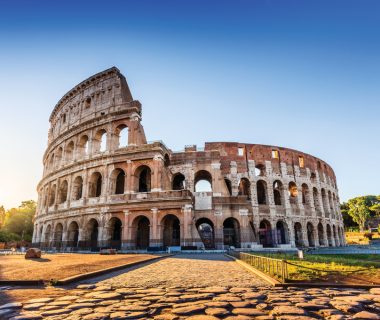 Rome,,Italy.,The,Colosseum,Or,Coliseum,At,Sunrise.