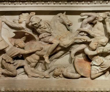 Istanbul,,Turkey,-,March,16,2014:,Great,Alexander's,Sarcophagus,In